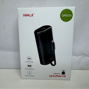 iWALK LinkPod Y2 9600mAh Portable Lightning  Charger For iPhone, Light Green